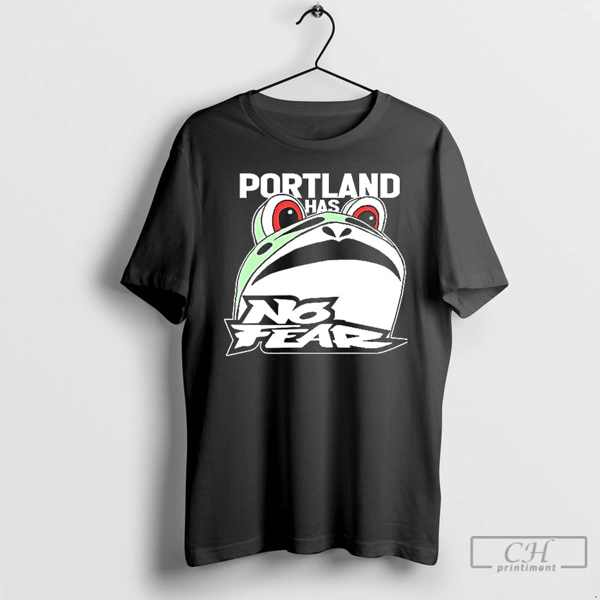 Classic Portland Frog Has No Fear T Shirt