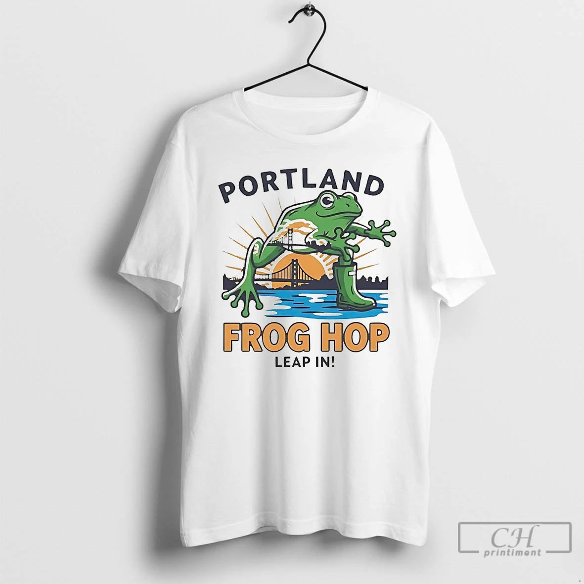 Classic Portland Frog Hop Leap In T Shirts