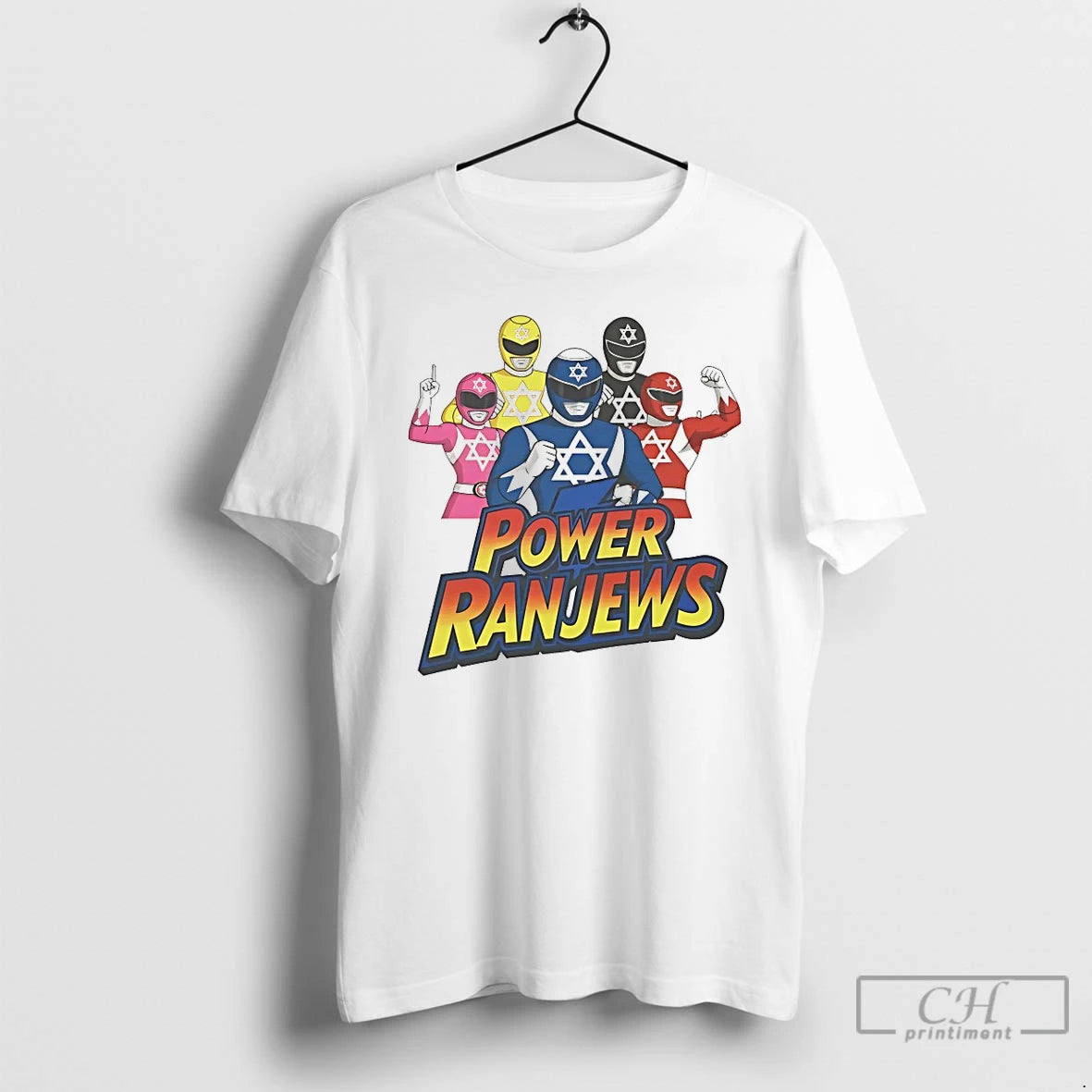 Classic Power Rangers Power Ranjews T Shirts
