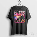 Classic Press Pink Lightning Collage Basketball Players T Shirts