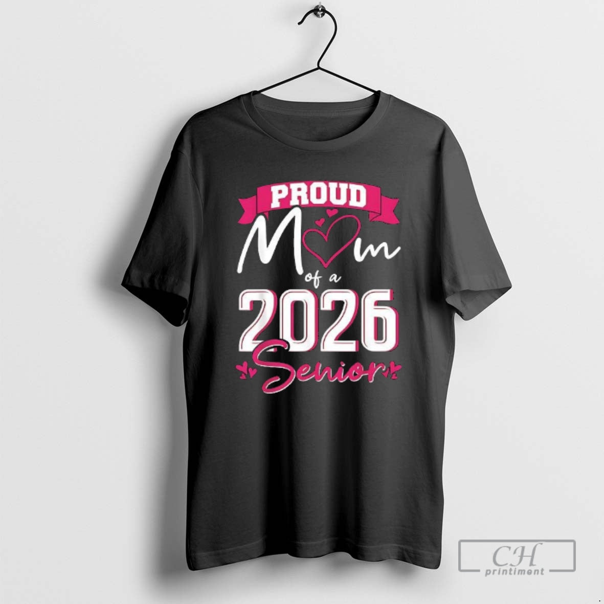 Classic Proud Mom Of A 2026 Senior Typography Design Shirt Sweater