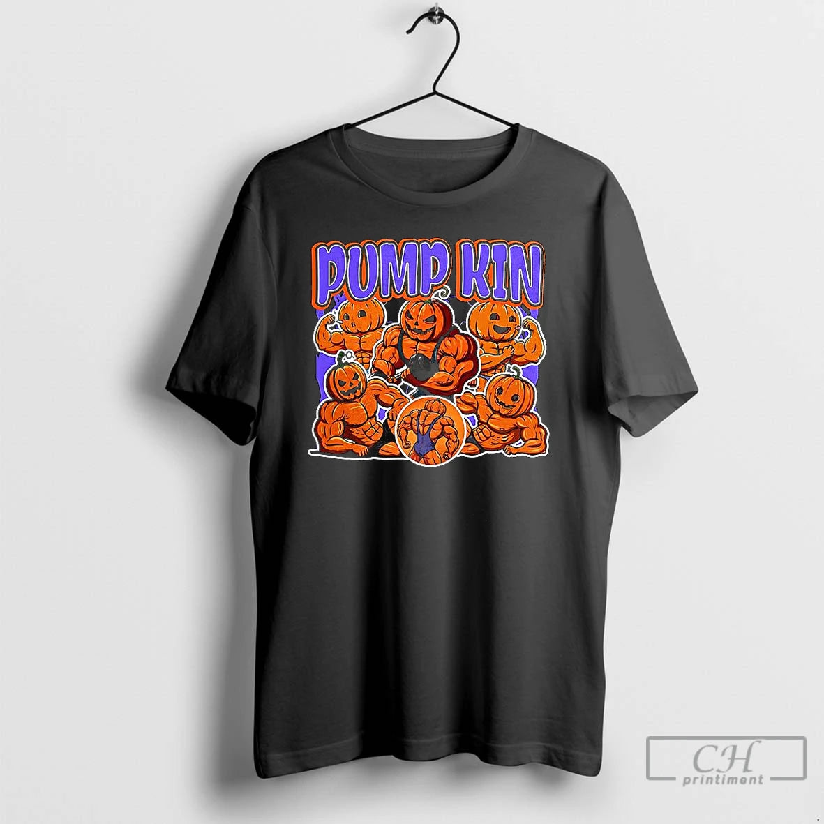 Classic Pump Gym Pumpkin Parody Halloween T Shirts