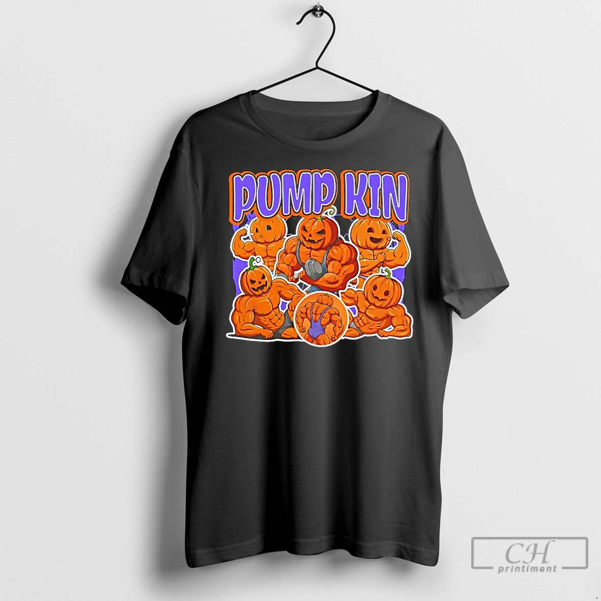 Classic Pumpkin Gym 90s Graphic