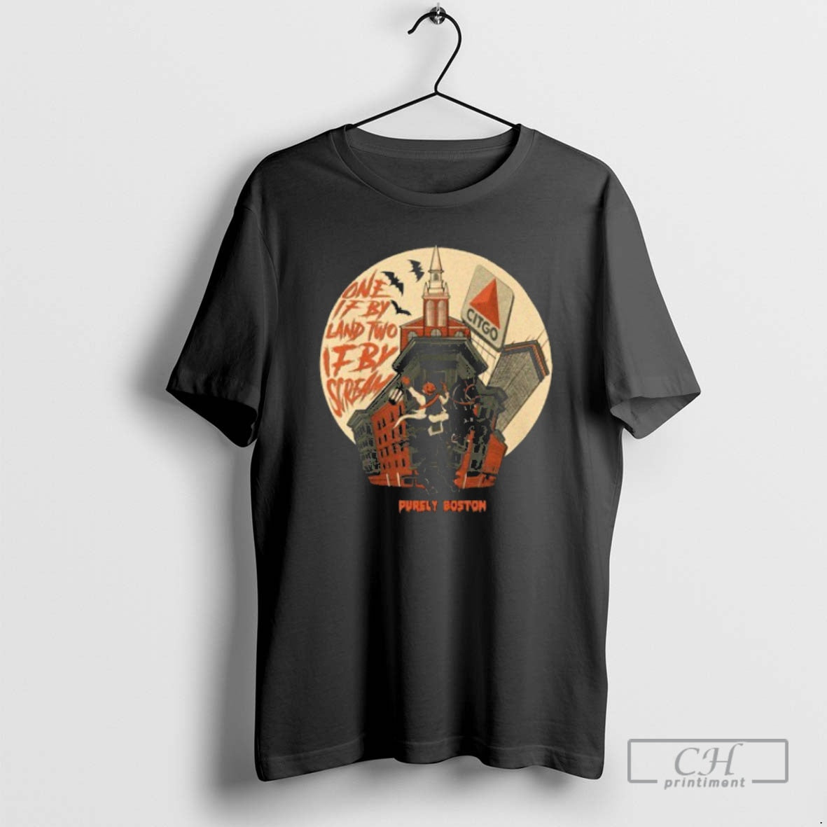 Classic Purely Boston Spooky Pumpkin Shirt Sweater