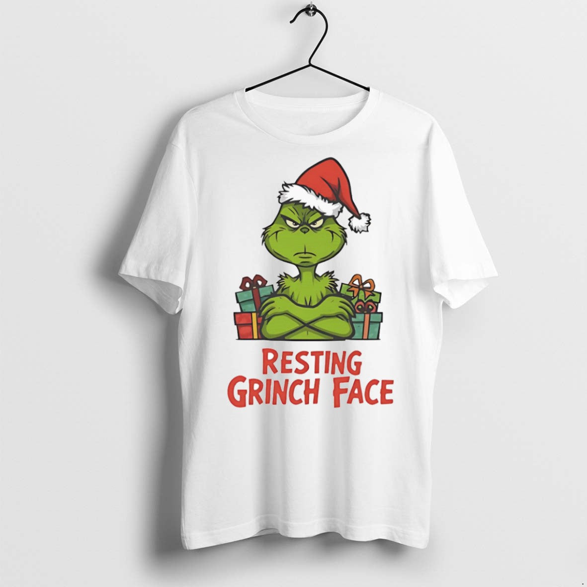 Classic Resting Grinch Face T Shirts