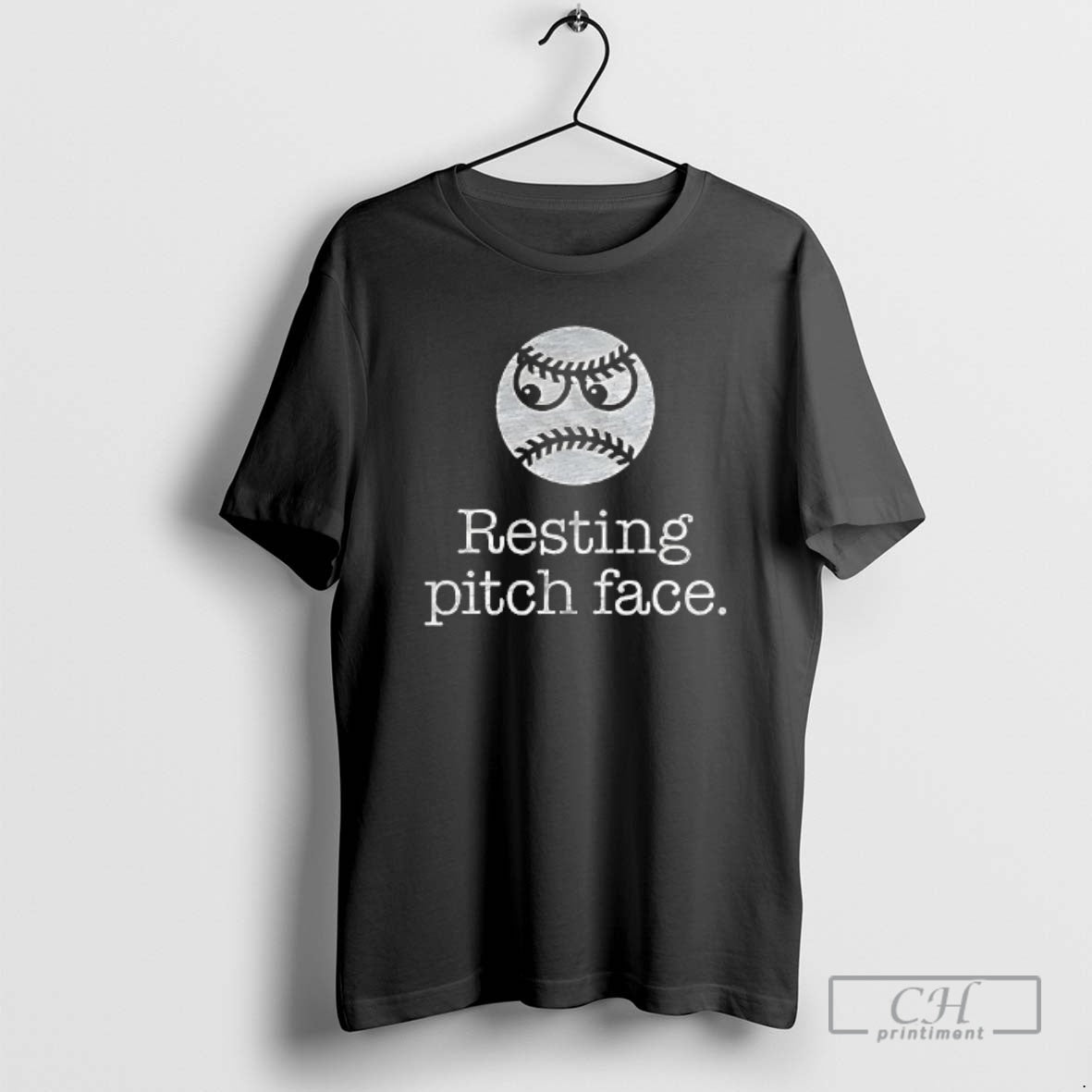 Classic Resting Pitch Face Ball Baseball Shirt Sweater