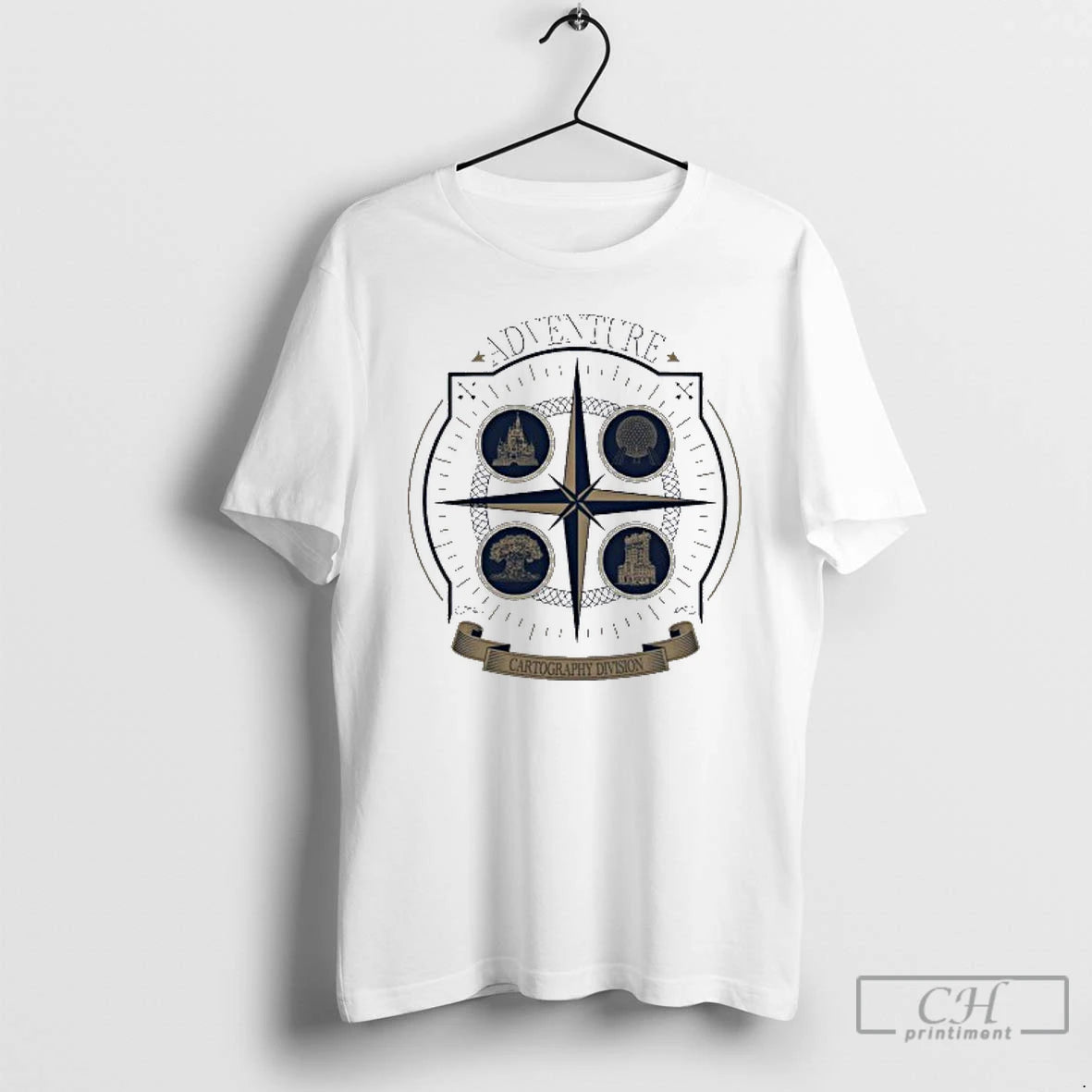Classic S E A Cartography Division 4 Park Expedition T Shirts