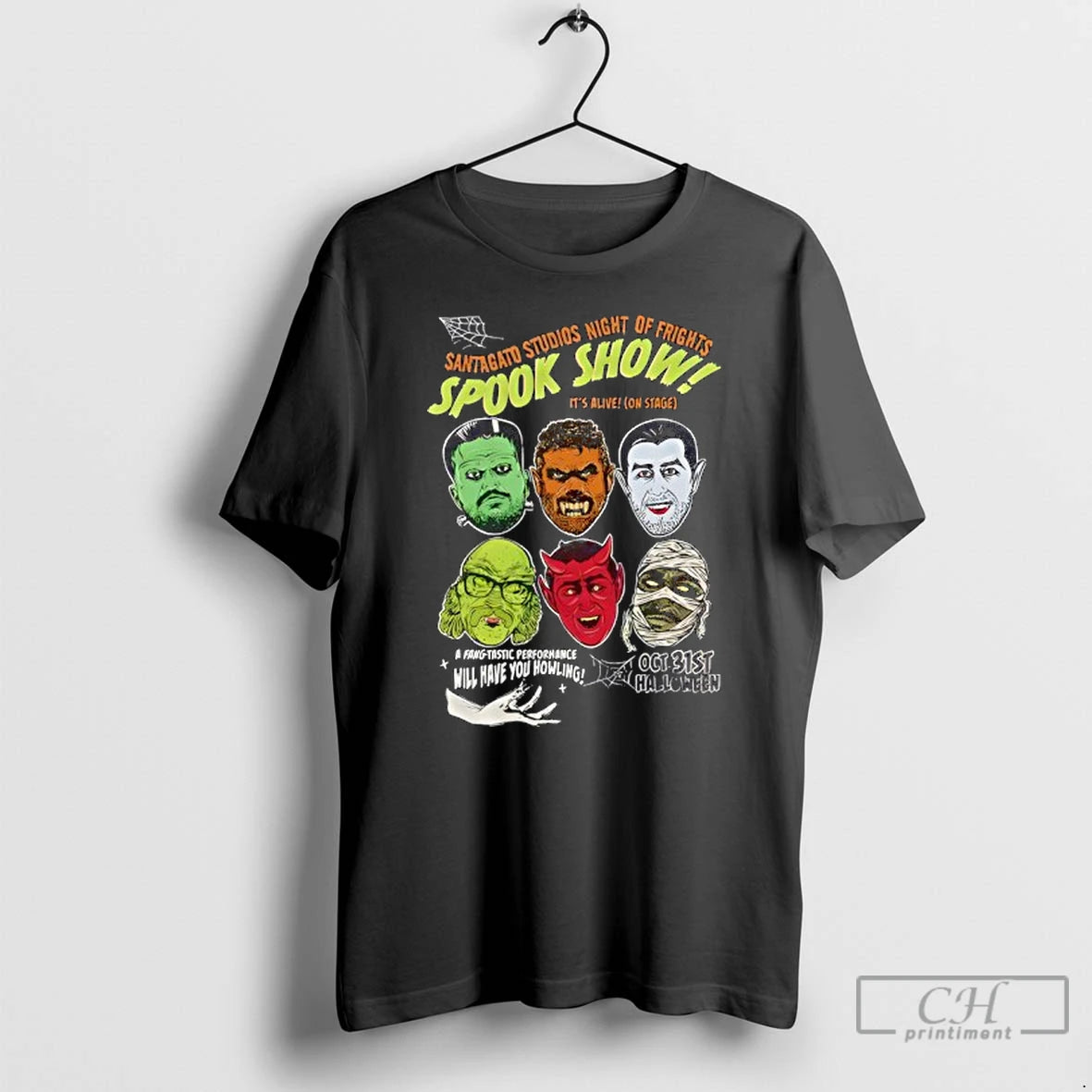 Classic Santagato Studios Night Of Fights Spook Show T Shirts