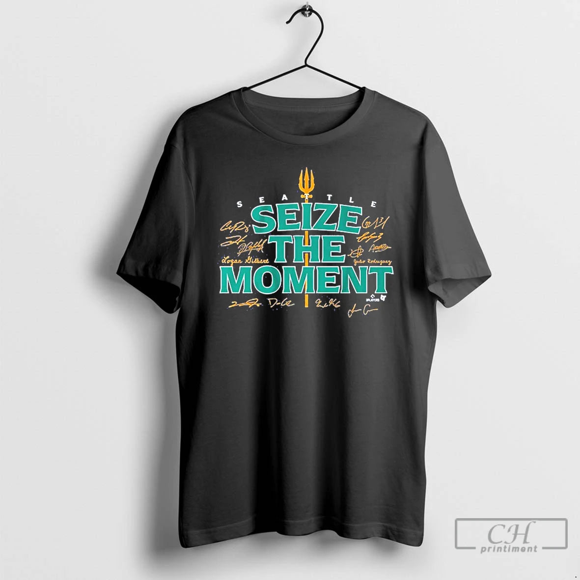 Classic Seattle Baseball Seize The Moment Signature T Shirts