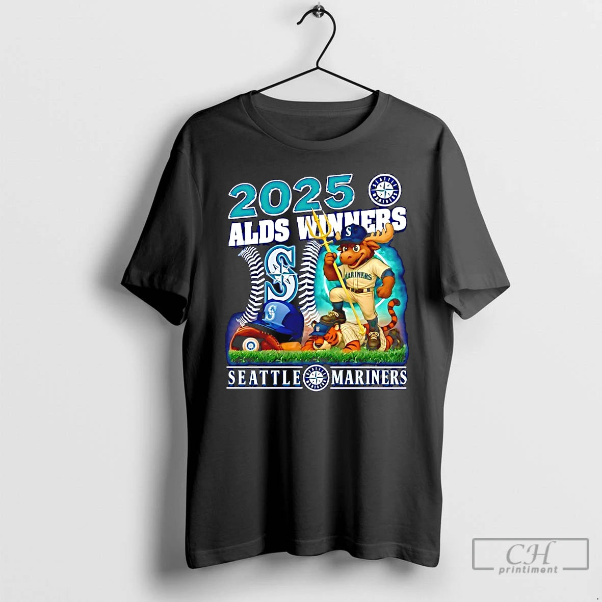 Classic Seattle Mariners 2025 Alds Winners Mascot T Shirts