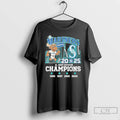 Classic Seattle Mariners As The 2025 Al West Division Champions Logo Mascot T Shirts