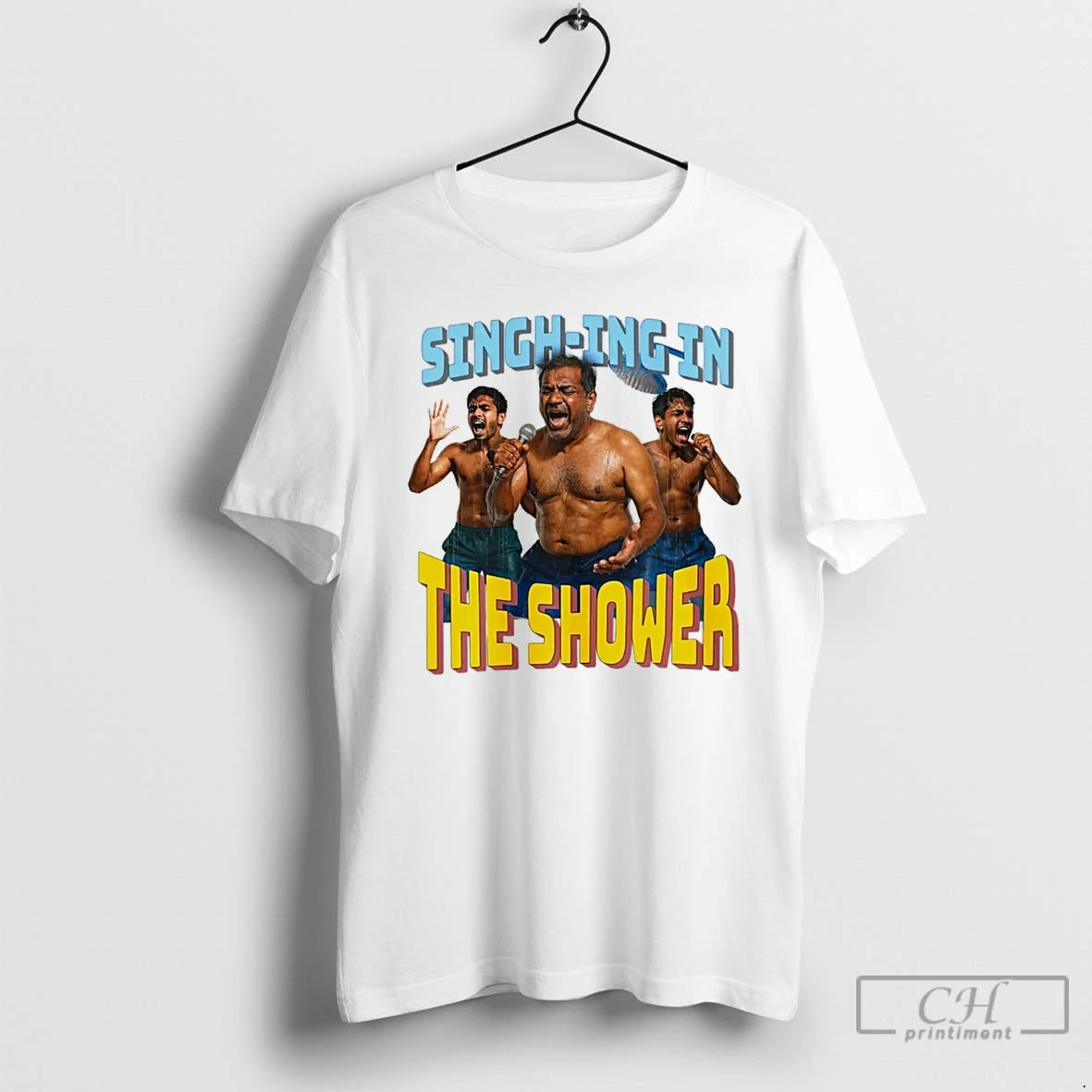 Classic Singh Ing In The Shower Meme T Shirts