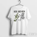 Classic Six Seven 67 Skeleton Hands Halloween T Shirts