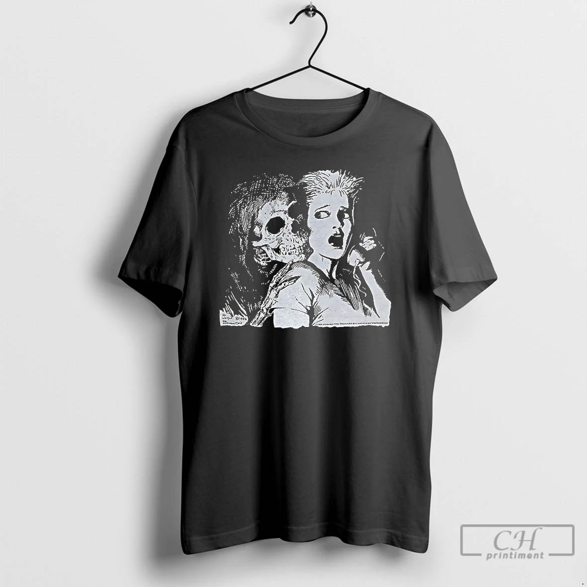 Classic Skeleton John Bolton 1992 Horror Halloween T Shirts