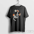 Classic Soccer Tee For Teens Boys Funny Halloween Skeleton T Shirts