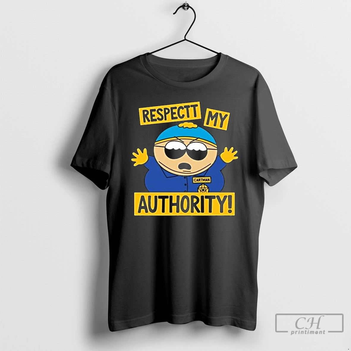 Classic South Park Cartman Respect My Authority Long Sleve T Shirts