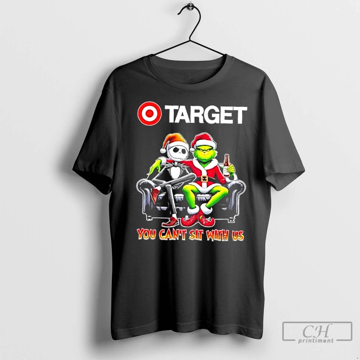 Classic Target X Grinch And Jack Skellington Happy Hallothankmas You Cant Sit With Us