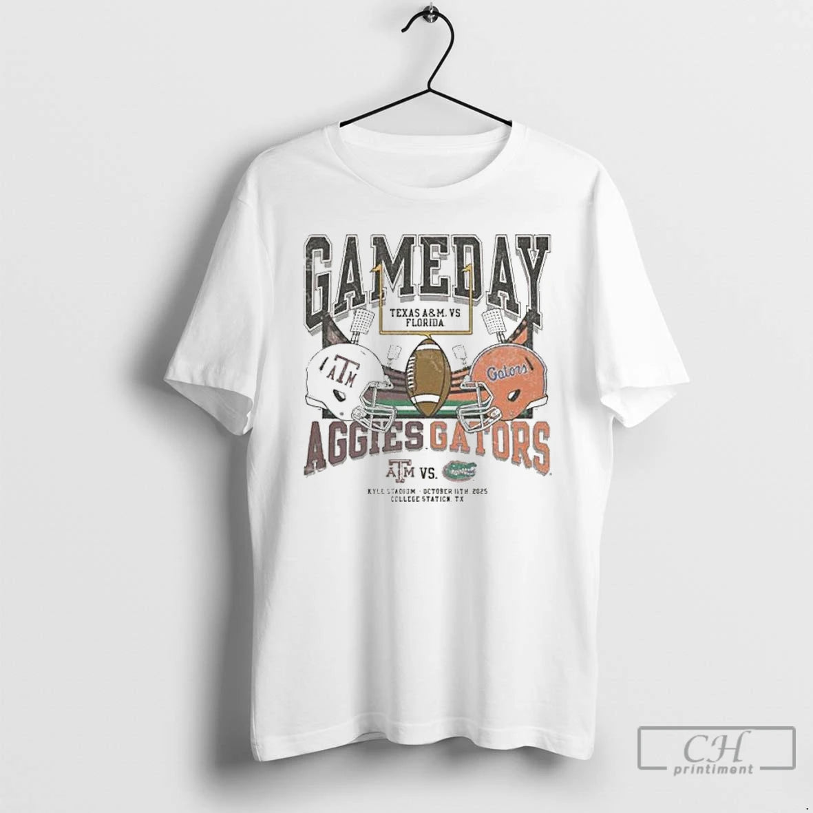 Classic Texas Am Vs Florida 2025 Gameday Matchup Helmet T Shirts