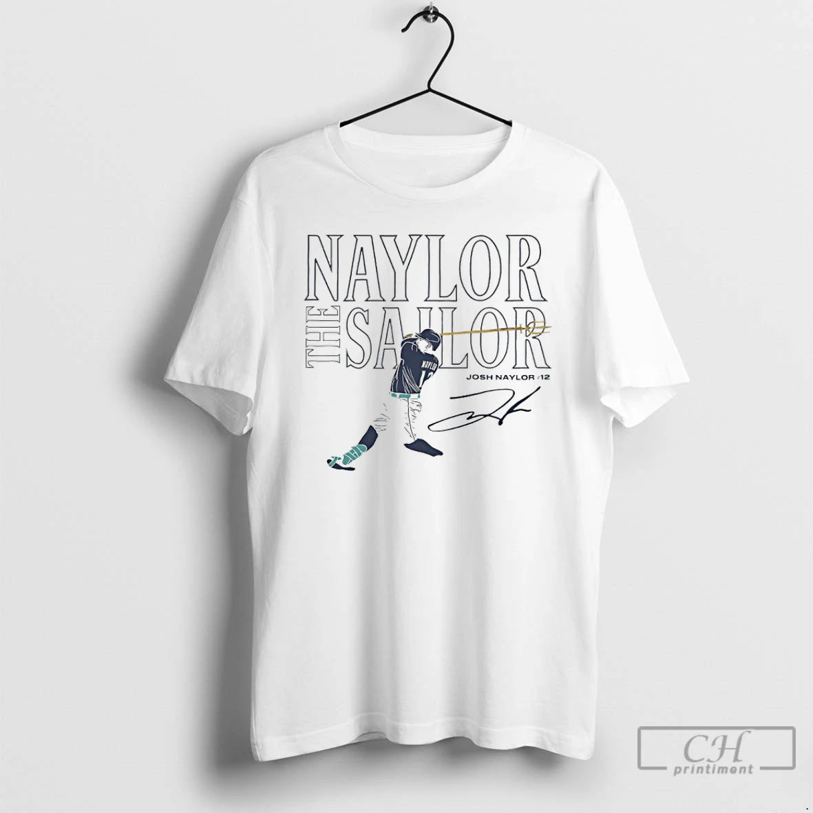 Classic The Naylor The Sailor Josh Naylor 12 Seattle Trident Signature T Shirts