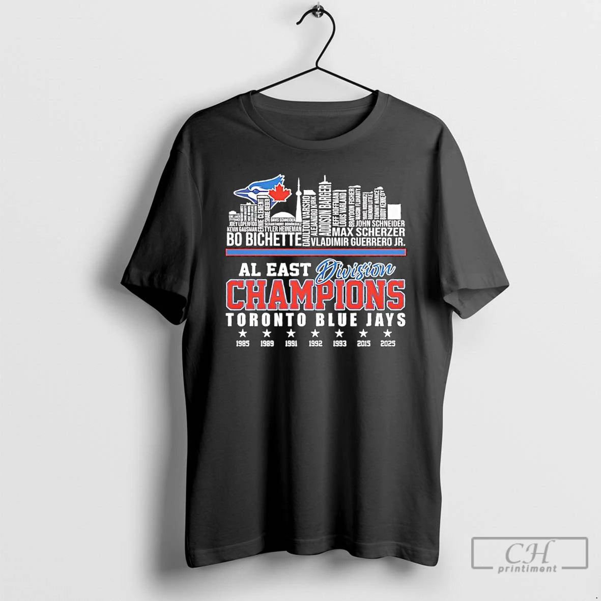 Classic Toronto Blue Jays 2025 Al East Division Champions Skyline T Shirts