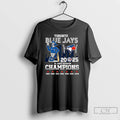 Classic Toronto Blue Jays Baseball Al East Division Champions 2025 Mascot T Shirts
