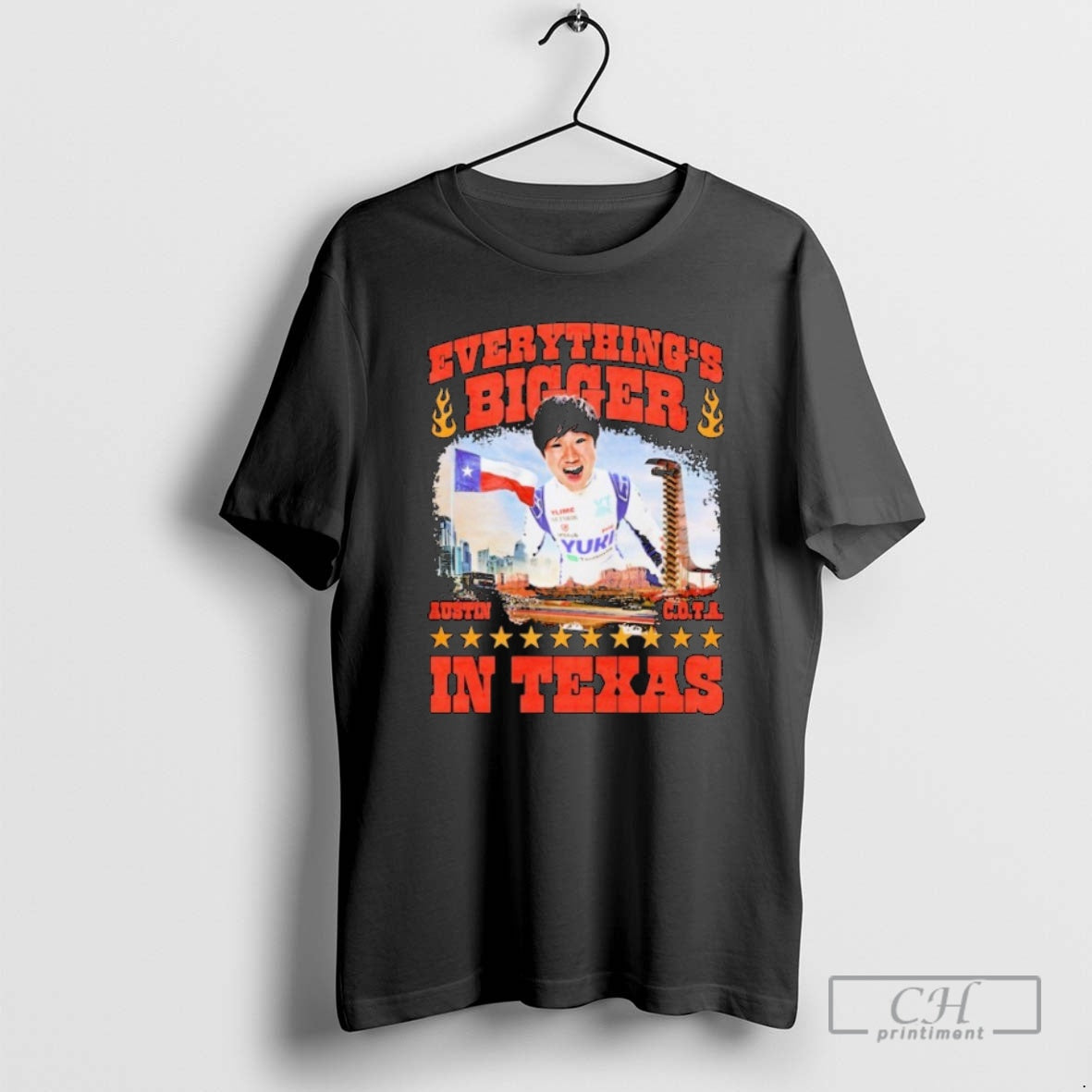 Classic Tsunoda Yuki Everythings Bigger In Texas Shirt Sweater