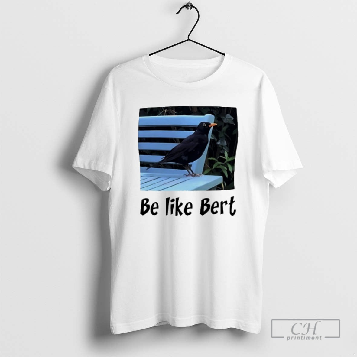 Classic Turdus Merula Perch On Table Be Like Bert Funny Shirt Sweater