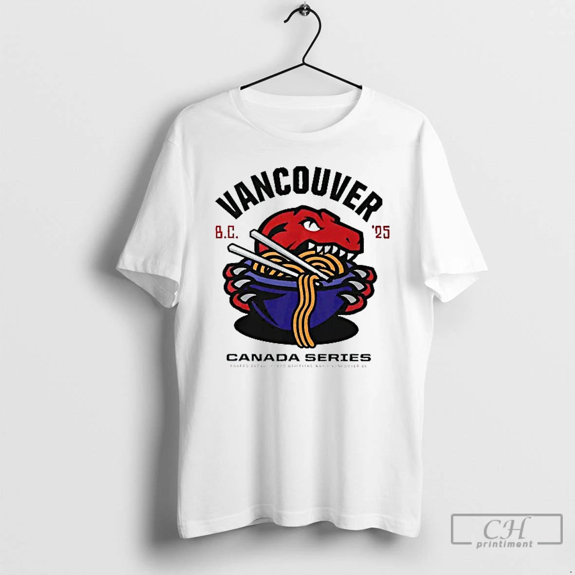 Classic Vancouver Bc 25 Noodle Canada Series Rogers Arena Mens White Tee T Shirts