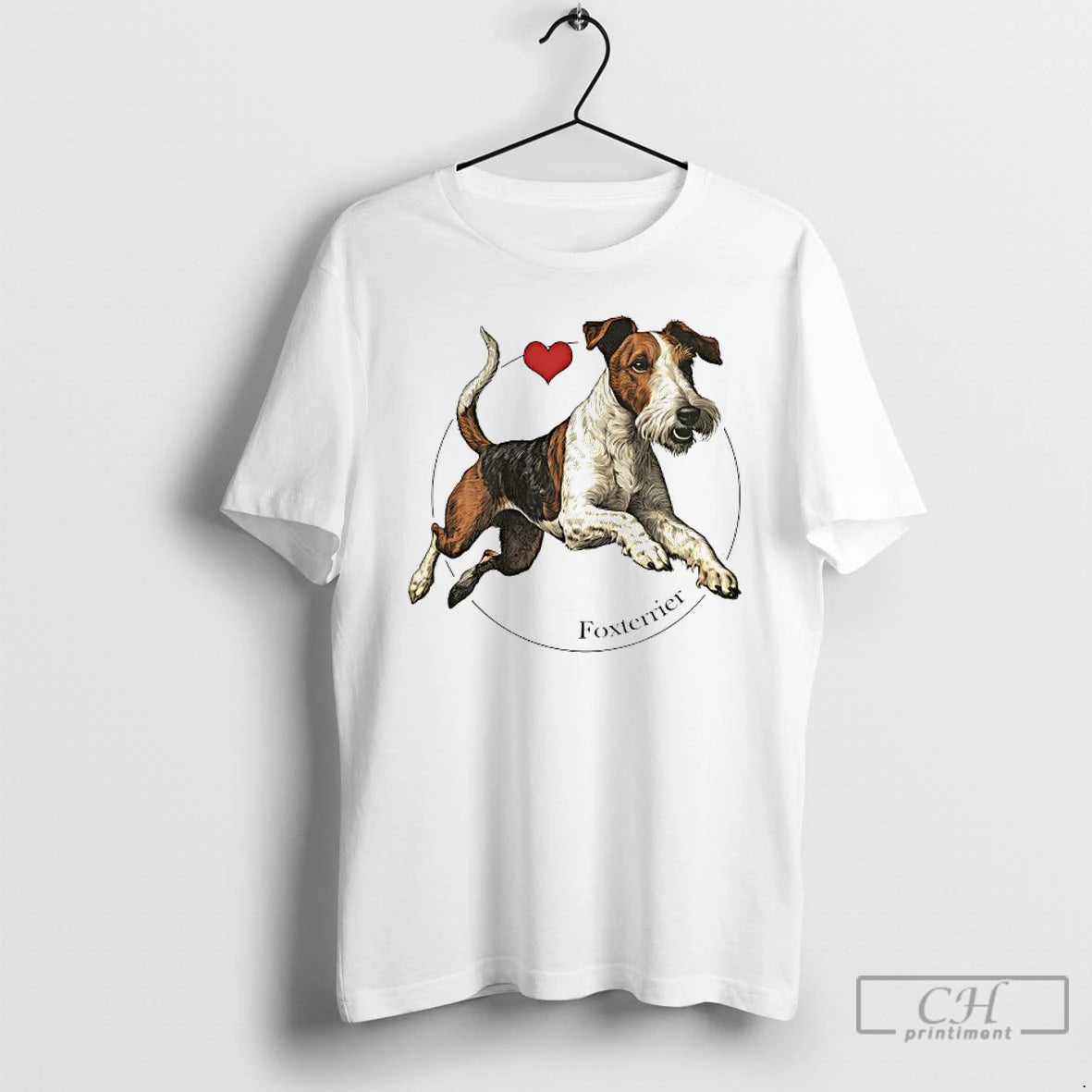 Classic Wire Fox Terrier Dog T Shirts