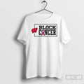 Classic Wisconsin Badgers Block Cancer Pink Ribbon T Shirts
