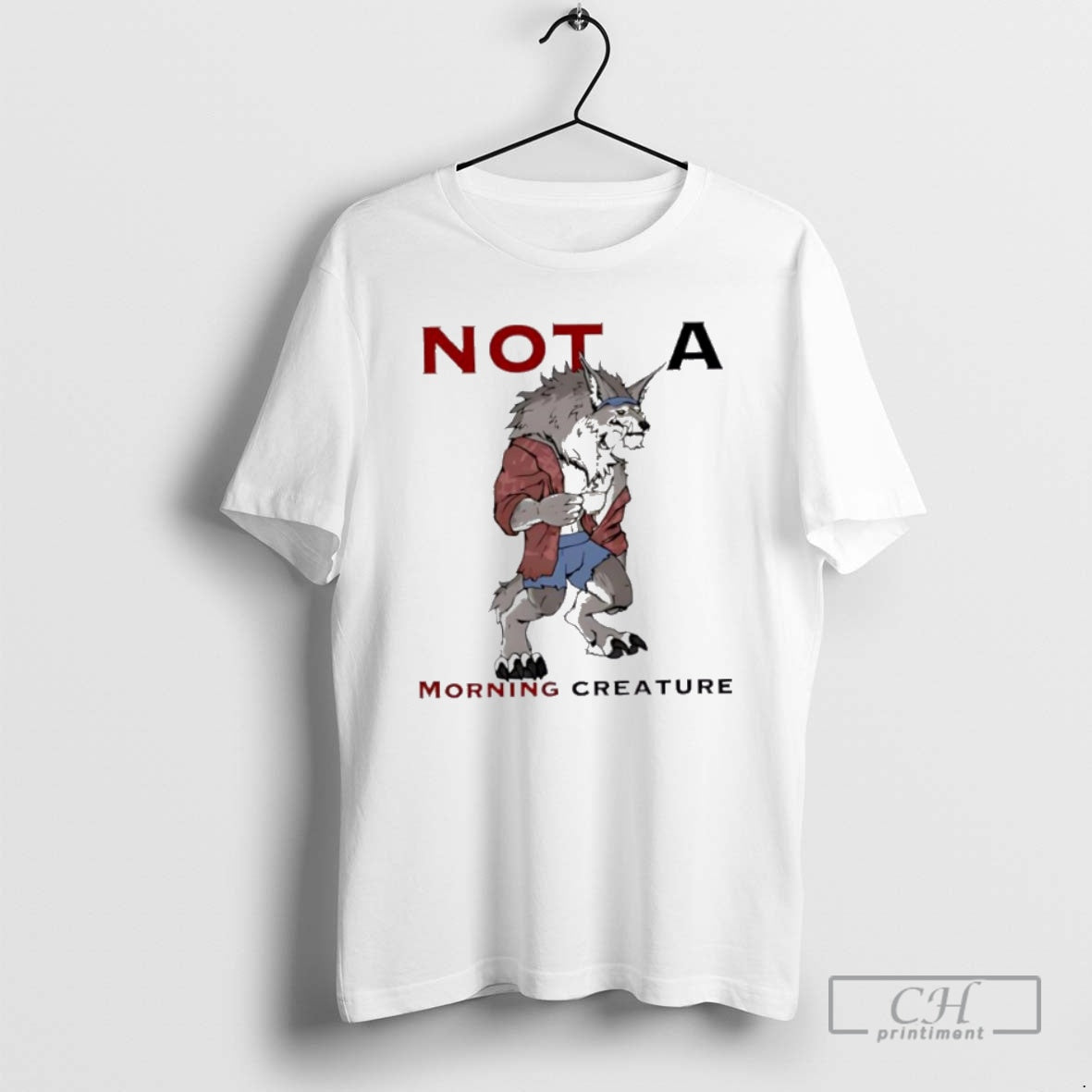 Classic Wolf Not A Morning Creature Shirt Sweater