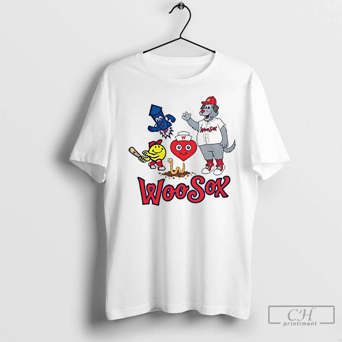 Classic Woosox Mascot Boston Red Sox With Items