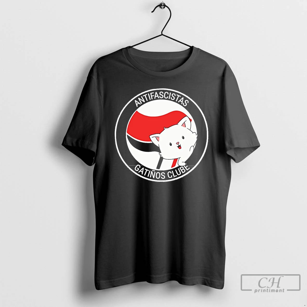 Classic Antifascistas Gatinos Clube T Shirts