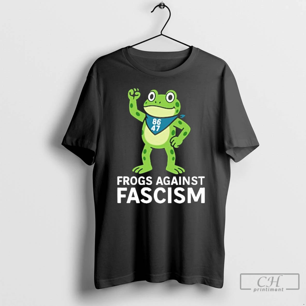 Classic Frogs Against Fascism 8687 Portland Frog T Shirts