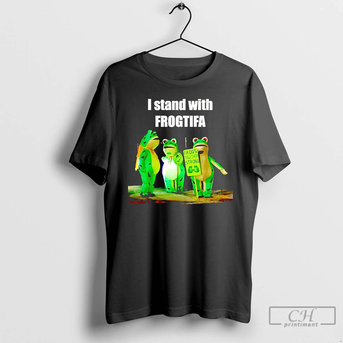 Classic I Stand With Frogtifa Portland Frog T Shirts
