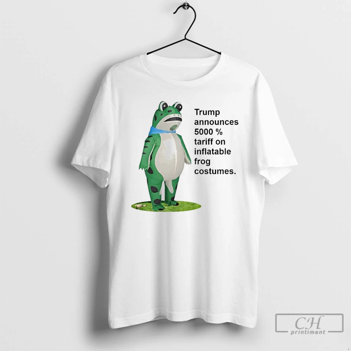 Classic Portland Frog Protest Trump Announces 5000 Tariff On Inflatable Frog Costumes T Shirts