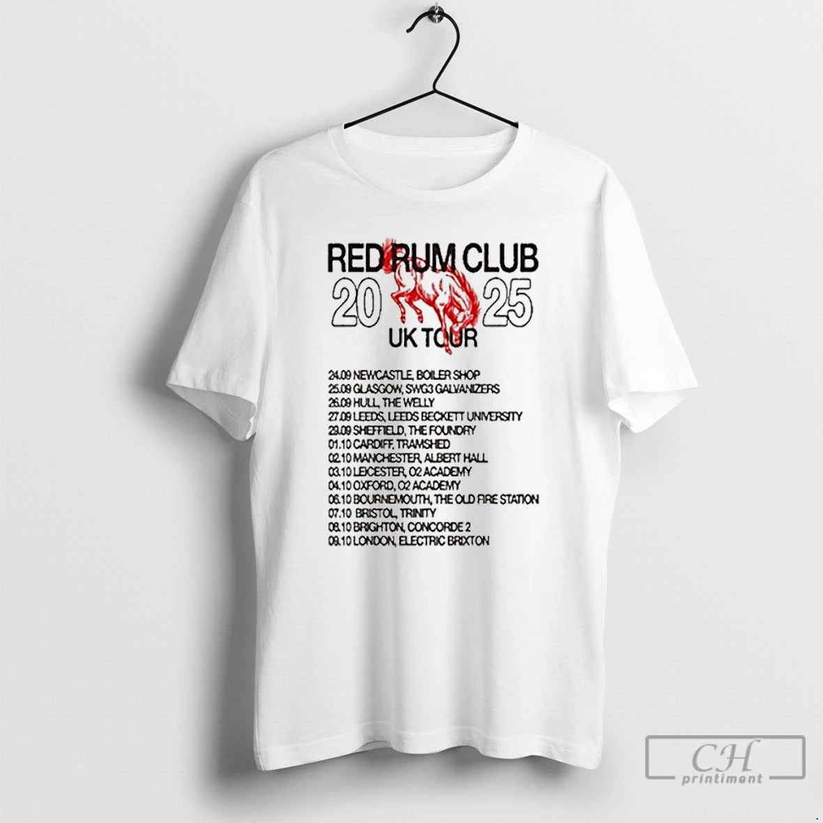 Classic Red Rum Club Buck 2025 Tour Uk T Shirts