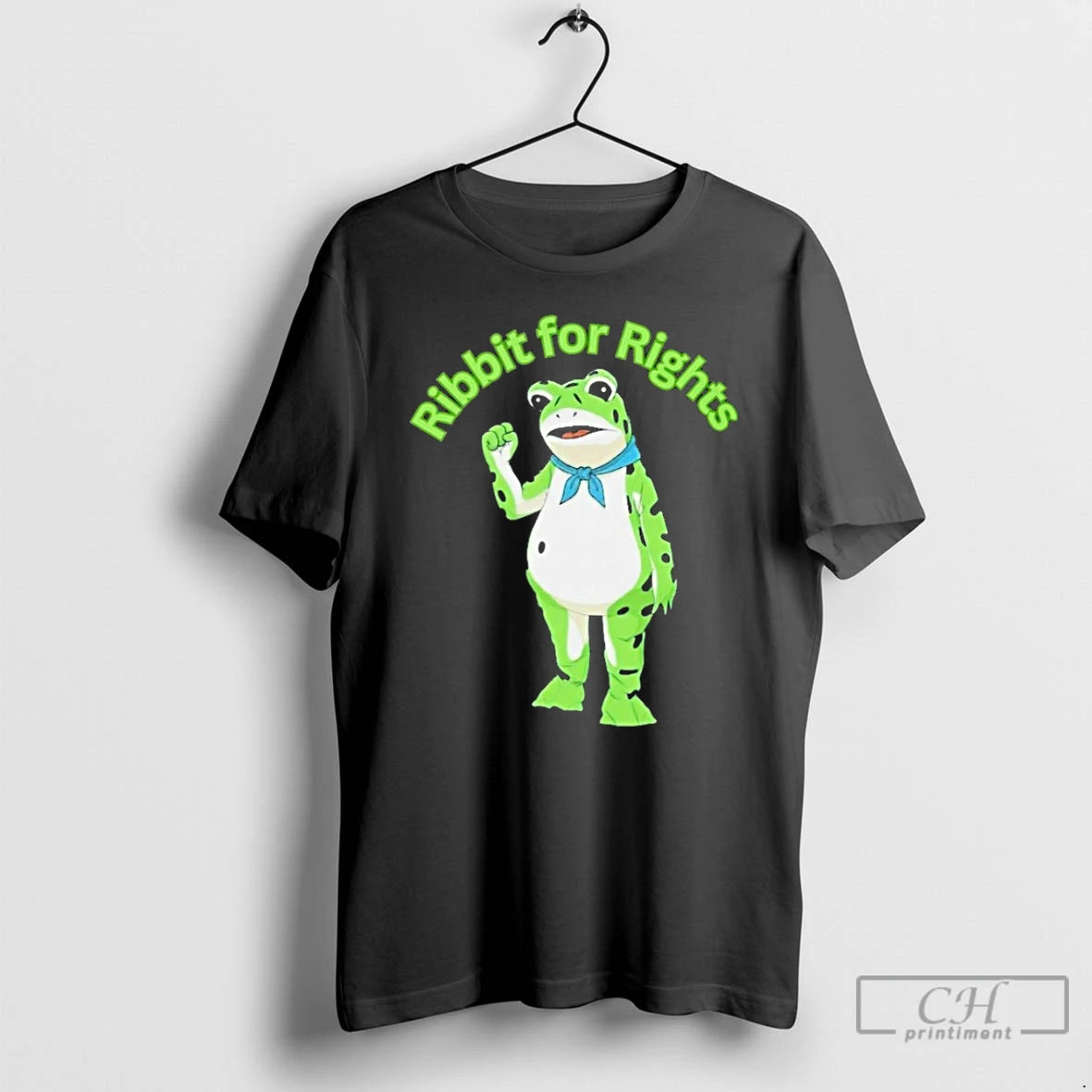 Classic Ribbit For Rights Portland Frog Protest T Shirts