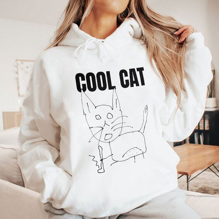 Cool Cat And Skateboard T Shirt