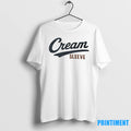 Cream Sleeve Logo Tshirts Sweater