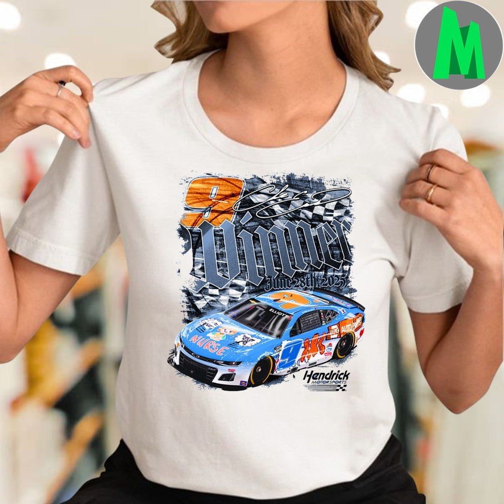 Design Chase Elliott #9 2025 Atlanta NASCAR Winner Signature Unisex