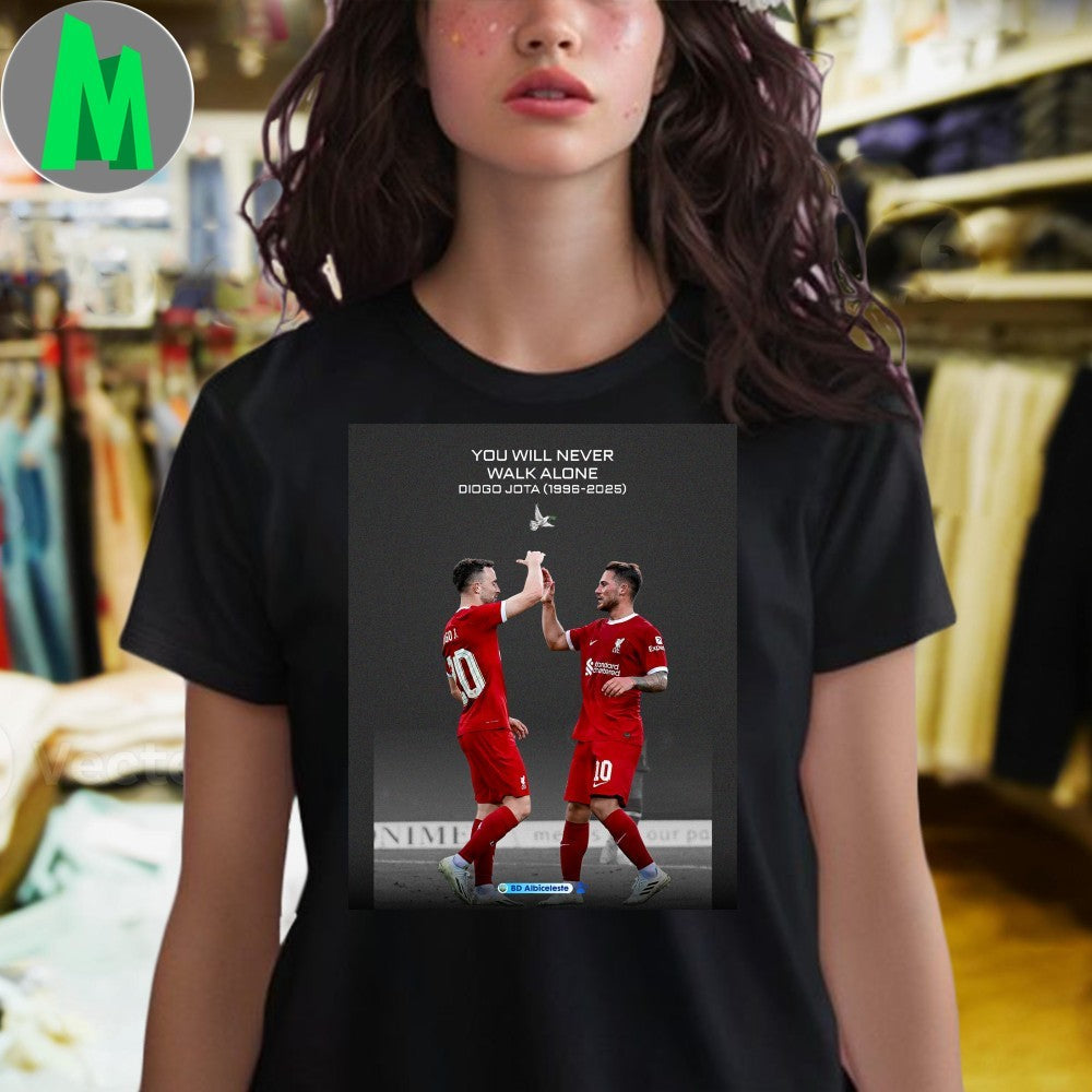 Design Diogo Jota You Will Never Walk Alone Tribute Football Fan Unisex