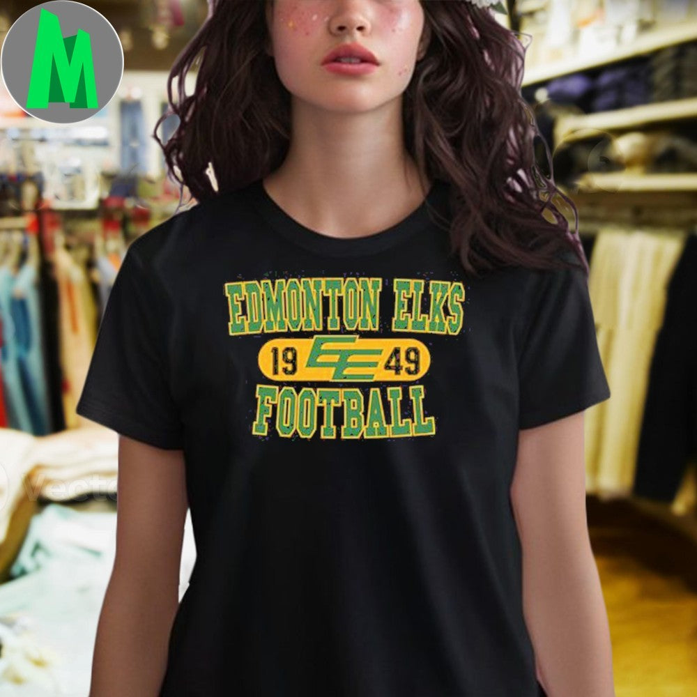 Design Edmonton Elks Bulletin Mens Est. Football Shirt Unisex