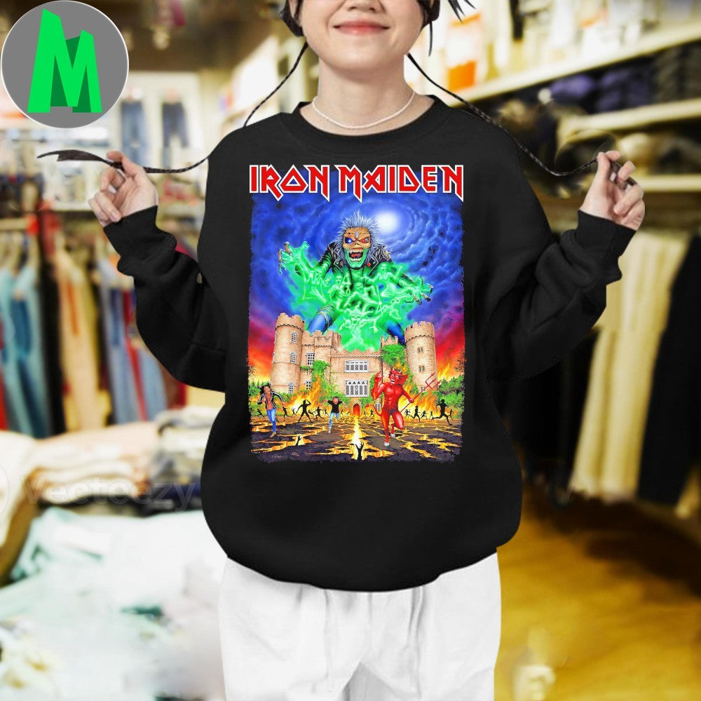 Design Iron Maiden Eddie The Trooper Castle Graphic Band Unisex