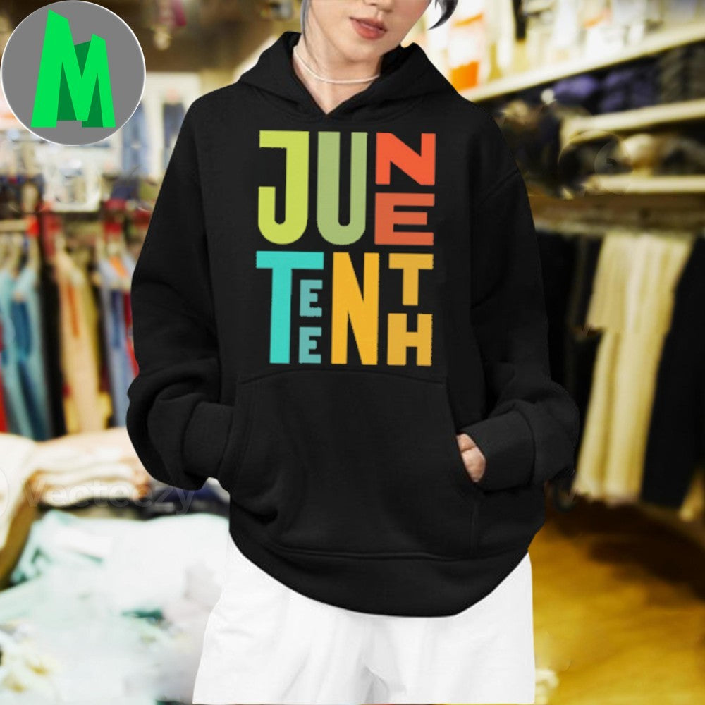 Design Juneteenth Block Letter Celebration Unisex