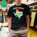 Design Kerr County Texas Landscape Map Graphic Unisex