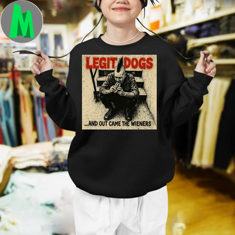 Design Legit Dogs And Out Came The Wieners Punk Rock Hot Dog Unisex