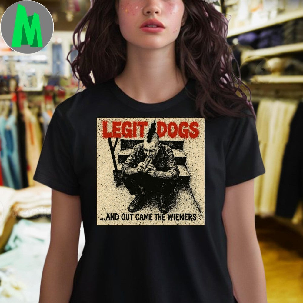Design Legit Dogs And Out Came The Wieners Punk Rock Hot Dog Unisex