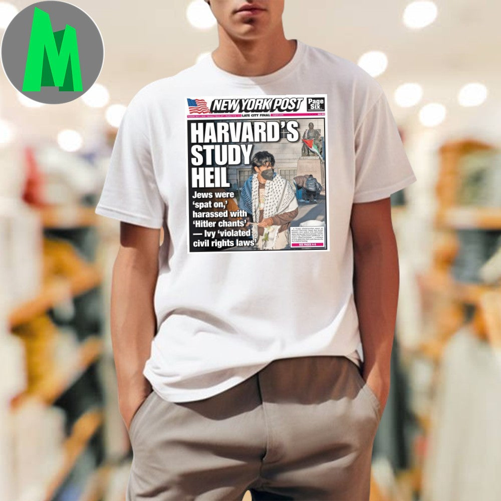 Design New York Post Harvard’s Study Heil Headline Shirt Unisex