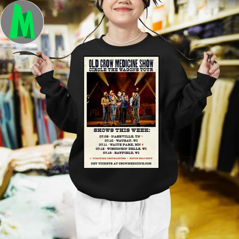 Design Old Crow Medicine Show Summer Tour 2025 Poster Shirt Unisex